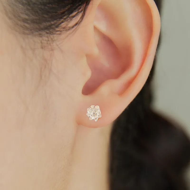 KILOH 999 Fine Silver Stud Earrings Women's-3