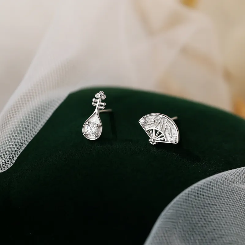 KILOH 925 Sterling Silver Stud Earrings Women's-6