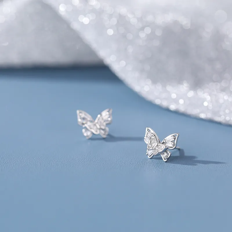 KILOH 925 Sterling Silver Stud Earrings Women's-2