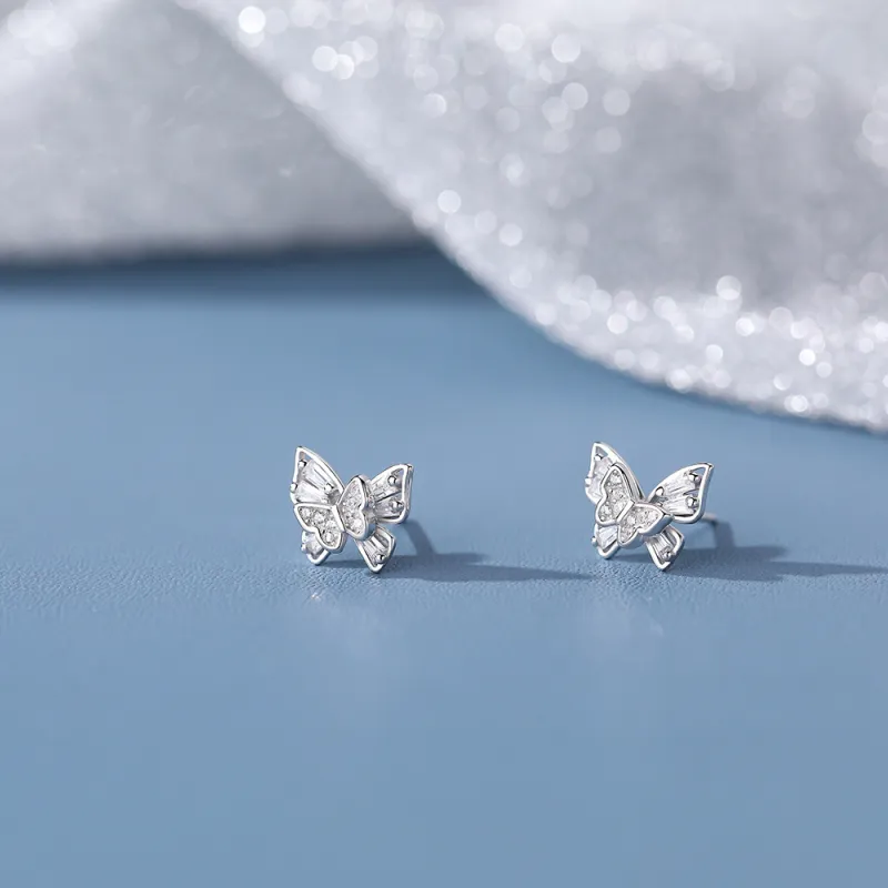 KILOH 925 Sterling Silver Stud Earrings Women's-1