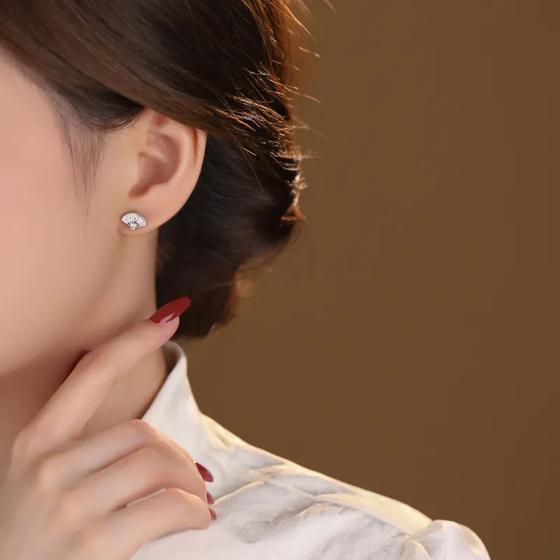 KILOH 925 Sterling Silver Stud Earrings Women's-3