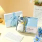 Mug+Coasters+Laptop+Cheering Duck+Blue Box