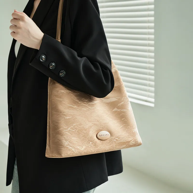 AOKANG Synthetic Leather Tote Bag, Underarm Hobo Bag, Shoulder Bag Regular Women's Multicolor-18