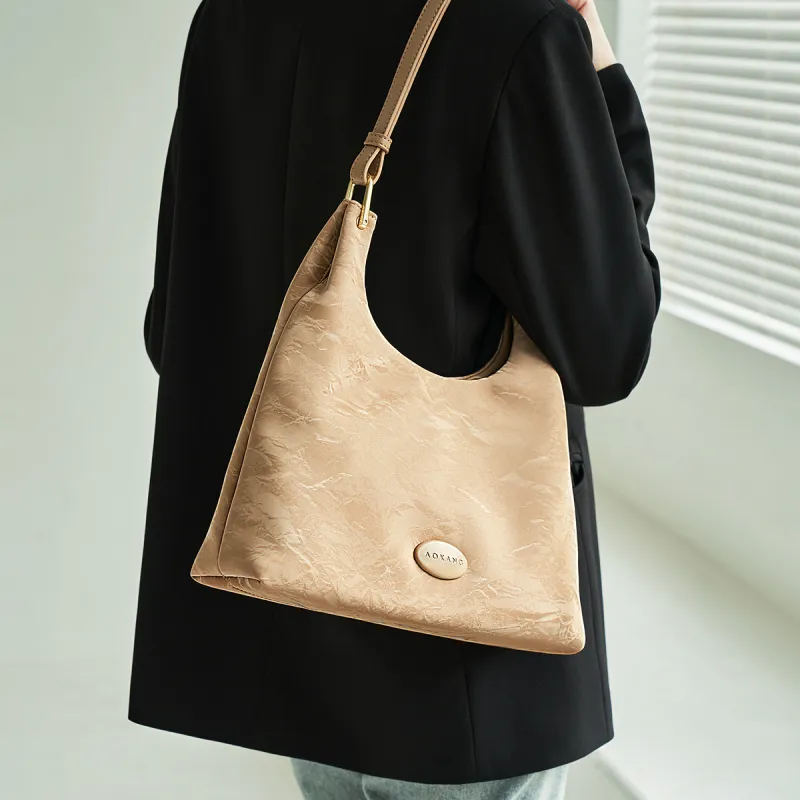 AOKANG Synthetic Leather Tote Bag, Underarm Hobo Bag, Shoulder Bag Regular Women's Multicolor-16