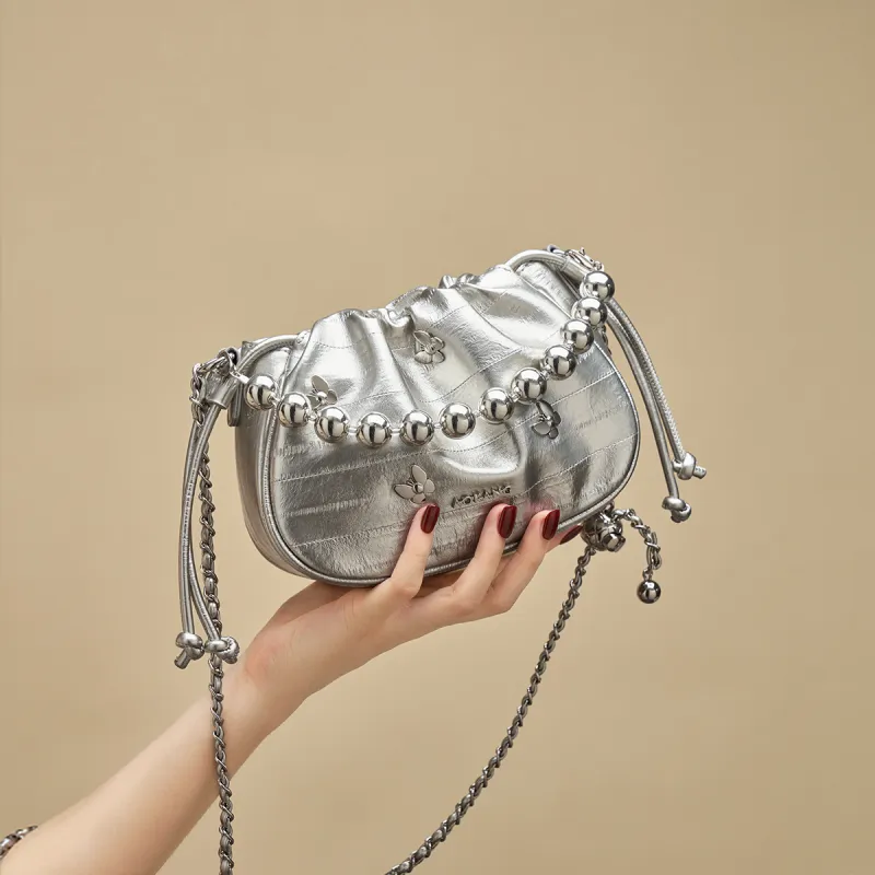 AOKANG Polyurethane Leather Chain Bag Bucket Bag Crossbody Underarm Shoulder Bag Small Size Women's Multicolor-3
