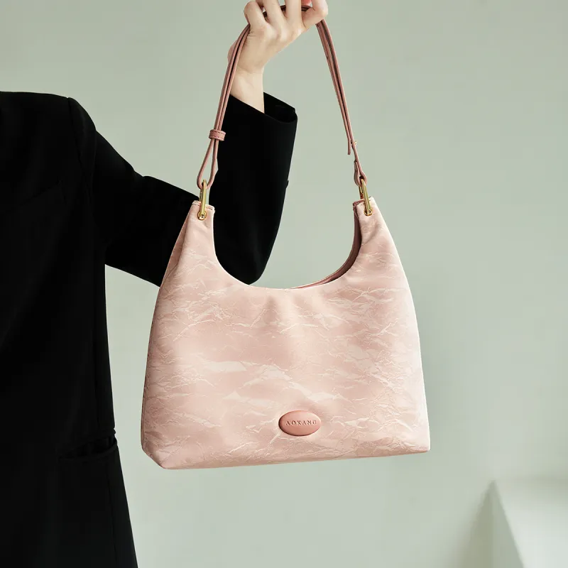AOKANG Synthetic Leather Tote Bag, Underarm Hobo Bag, Shoulder Bag Regular Women's Multicolor-7