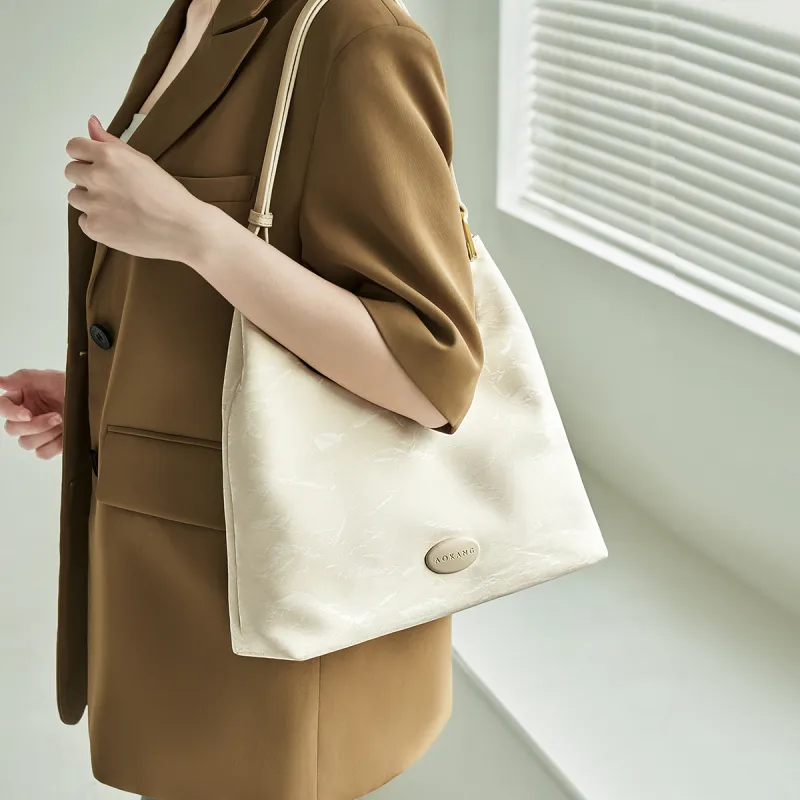 AOKANG Synthetic Leather Tote Bag, Underarm Hobo Bag, Shoulder Bag Regular Women's Multicolor-3