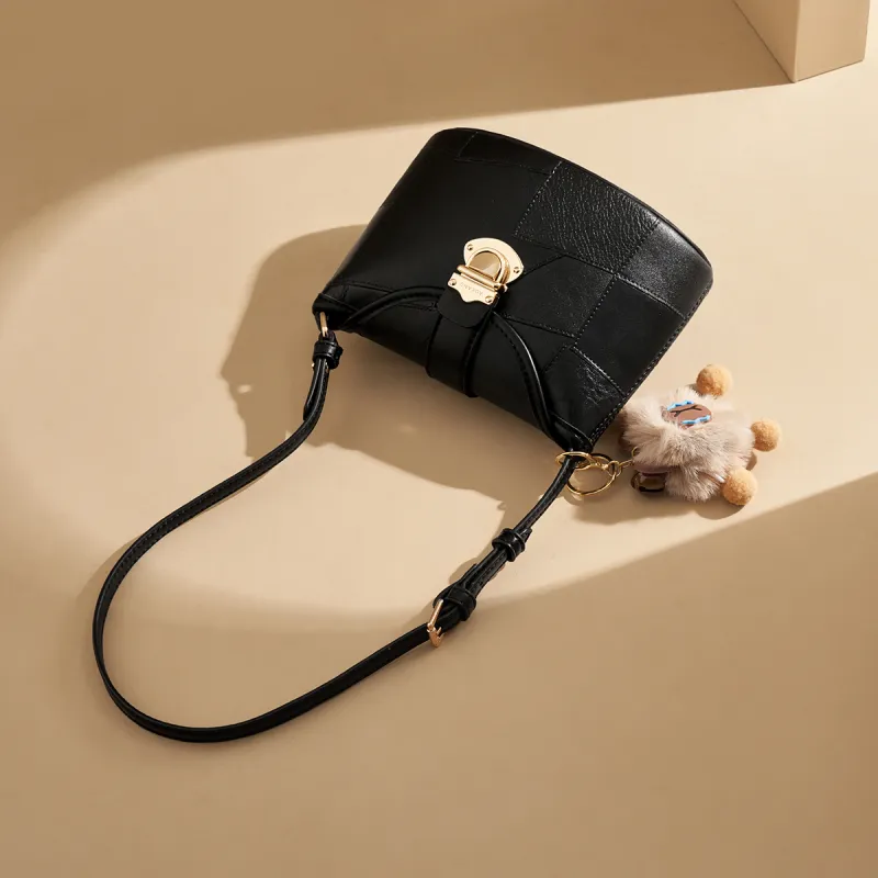 AOKANG Synthetic Leather Small Square Bag Bucket Bag Crossbody Underarm Shoulder Bag Small Size Women's Multicolor-8