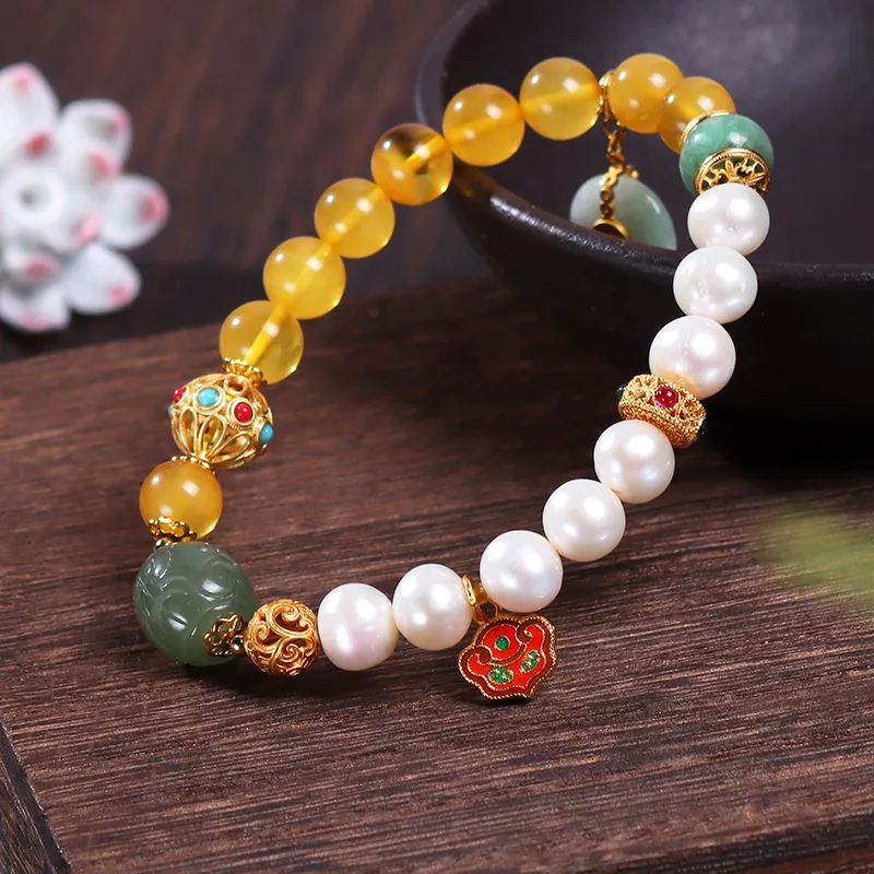 Reverevis Beeswax Fine Jade Bracelets Women's-5