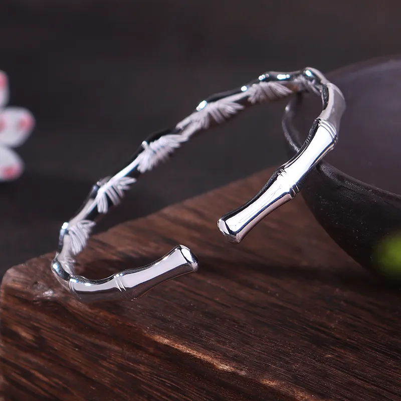 Reverevis 999 Fine Silver Bangles Women's-2