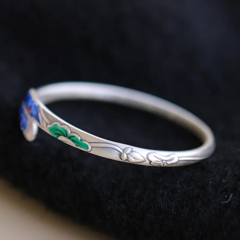 Reverevis 999 Fine Silver Bangles Women's-4