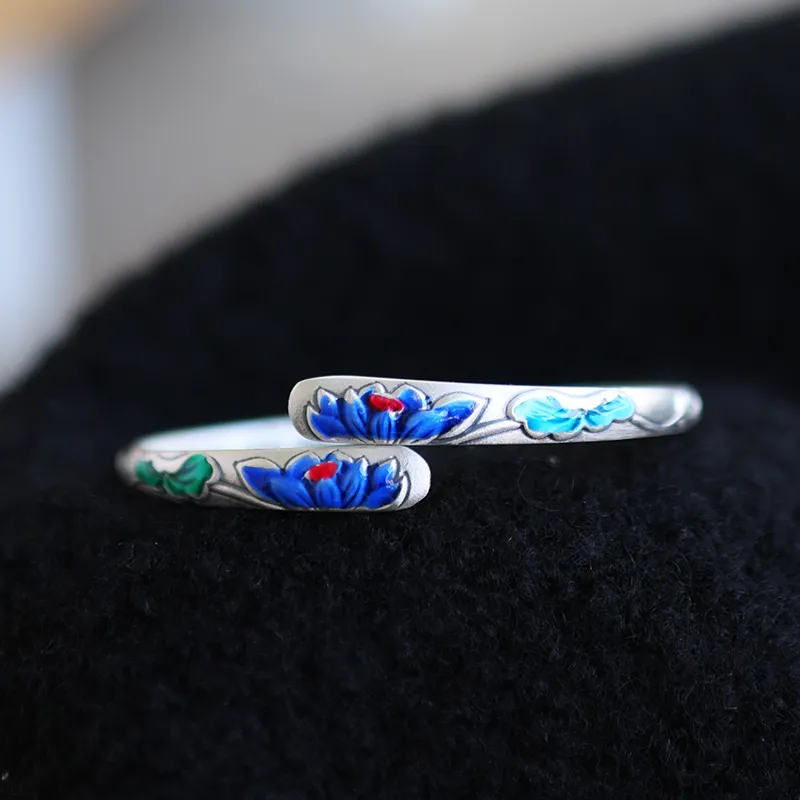 Reverevis 999 Fine Silver Bangles Women's-3