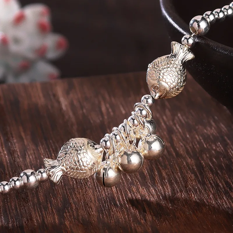 Reverevis 925 Sterling Silver Anklets Women's-3