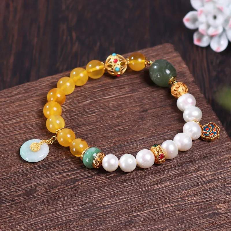 Reverevis Beeswax Fine Jade Bracelets Women's-4