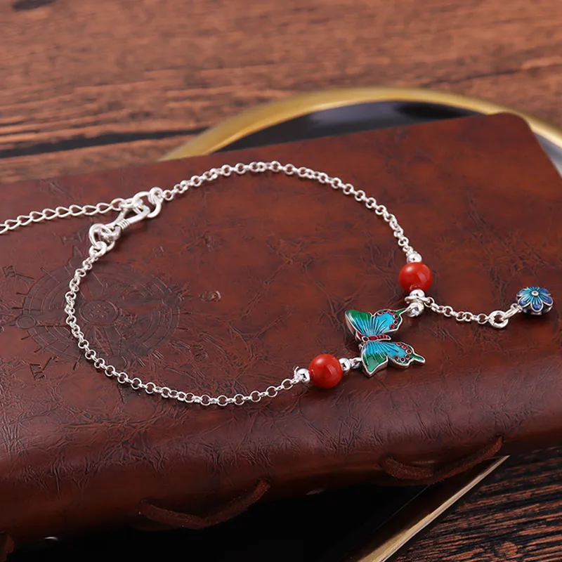 Reverevis 925 Sterling Silver Anklets Women's-2