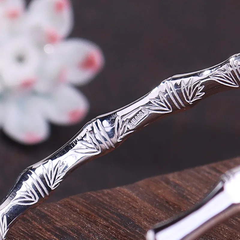 Reverevis 999 Fine Silver Bangles Women's-5