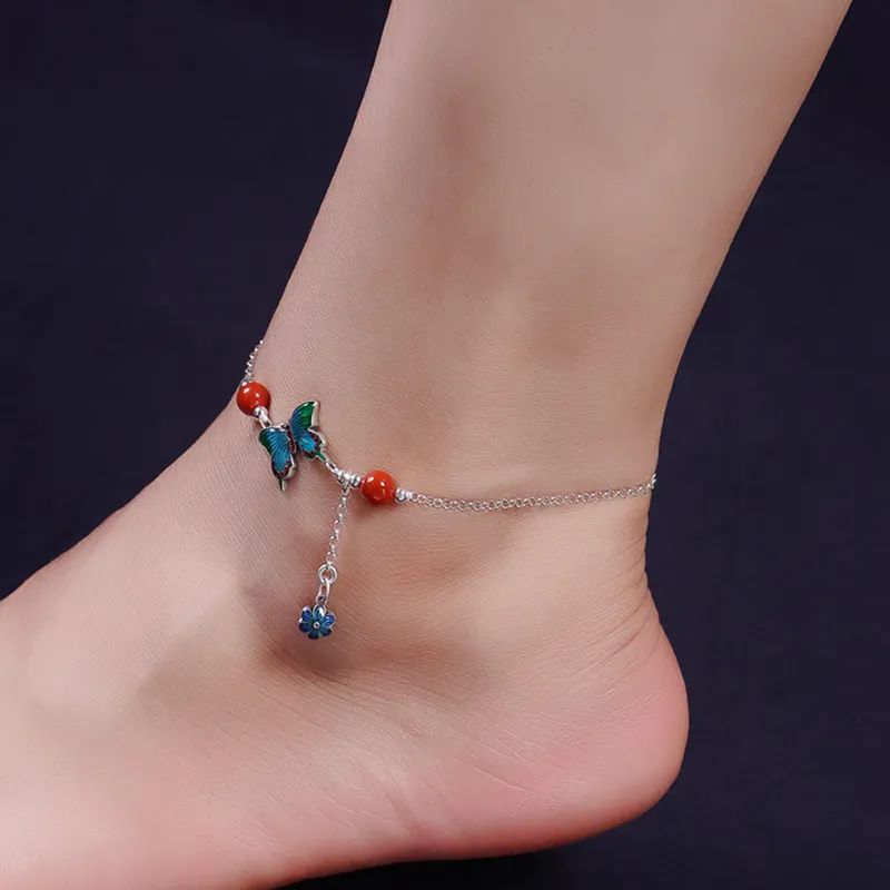 Reverevis 925 Sterling Silver Anklets Women's-1