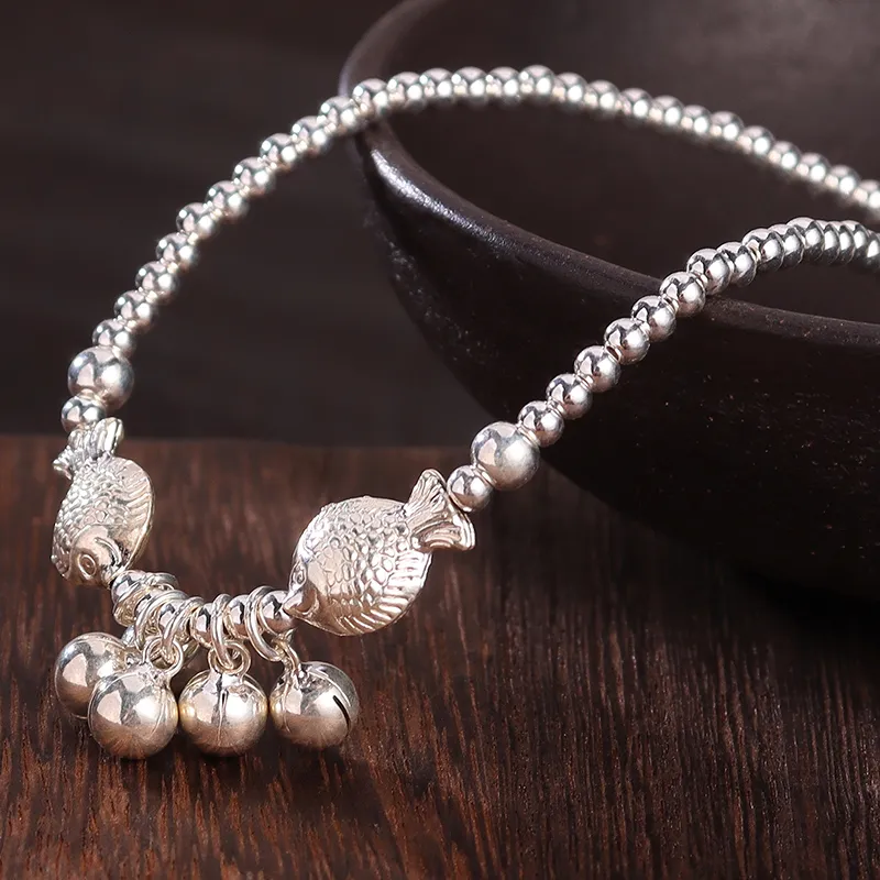 Reverevis 925 Sterling Silver Anklets Women's-5