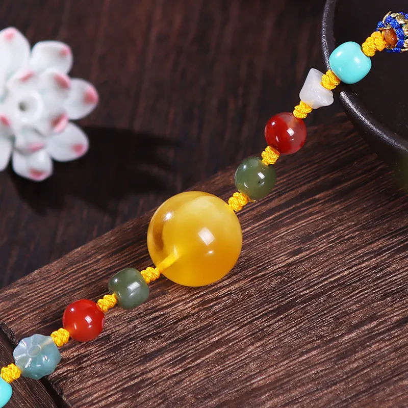 Reverevis Beeswax Amber Necklaces Women's-3