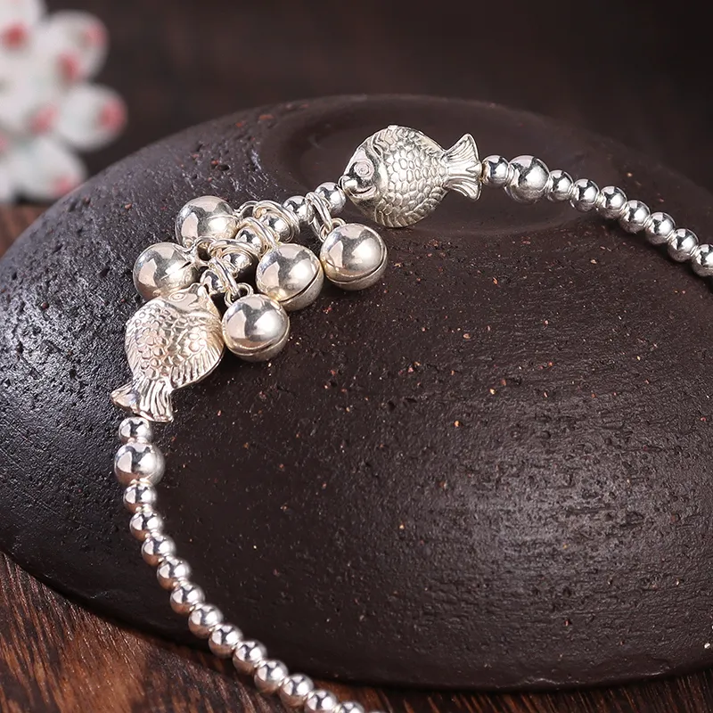 Reverevis 925 Sterling Silver Anklets Women's-4