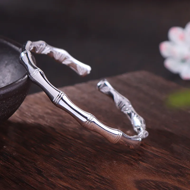Reverevis 999 Fine Silver Bangles Women's-3