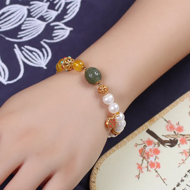 Reverevis Beeswax Fine Jade Bracelets Women's-1