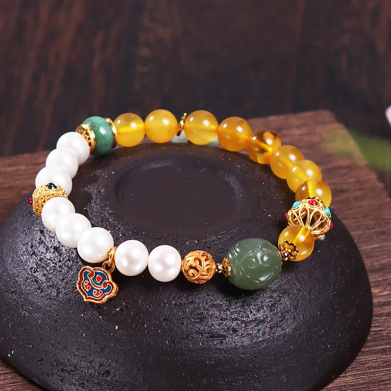 Reverevis Beeswax Fine Jade Bracelets Women's-3