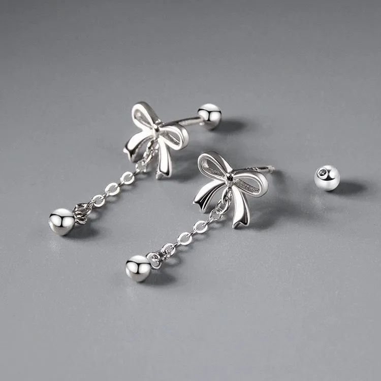 Stone Edge Poly 999 Fine Silver Sterling Silver Hoop Earrings Women's-1