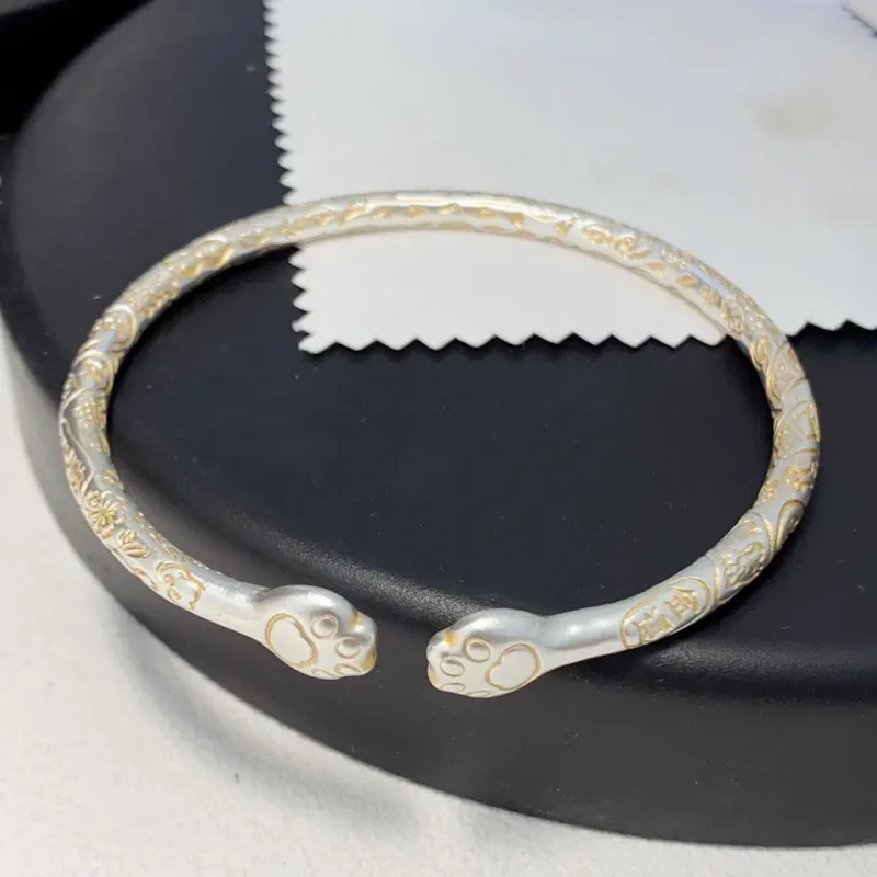 Stone Edge Poly 999 Fine Silver Bangles Women's-1
