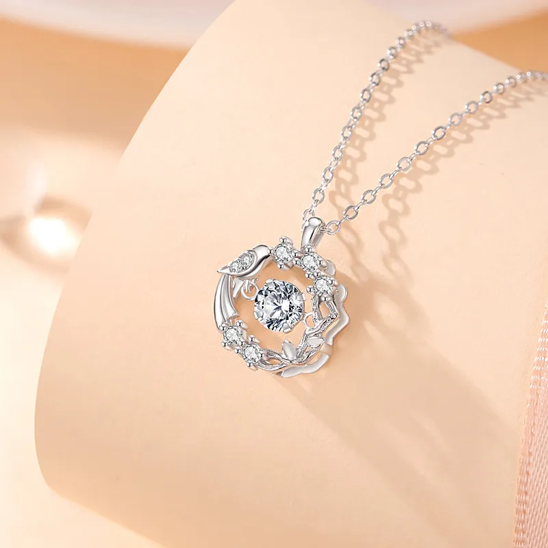 Stone Edge Poly 925 Sterling Silver Necklaces Women's-2