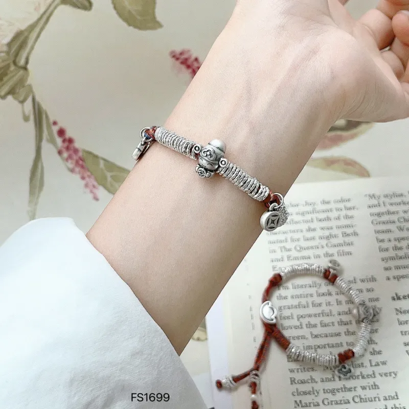 Stone Edge Poly 999 Fine Silver Bracelets Unisex-1