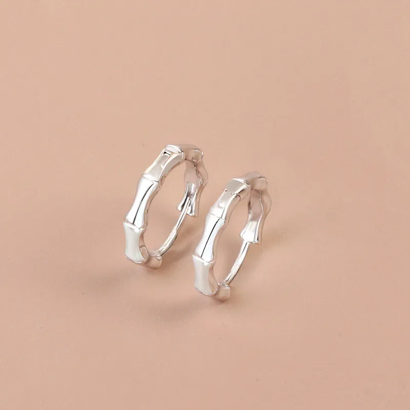 Stone Edge Poly Sterling Silver Earring 925 Sterling Silver Unisex-1