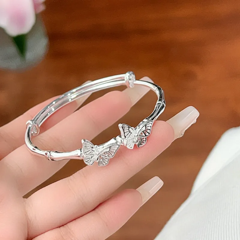 Stone Edge Poly 999 Fine Silver Sterling Silver Bracelets Women's-2