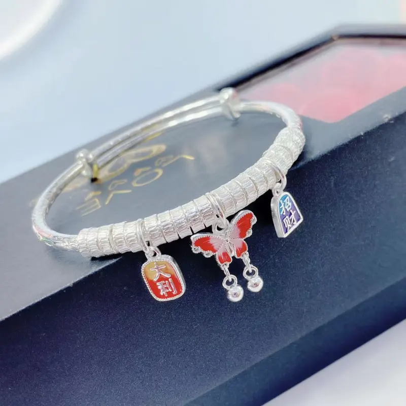 Stone Edge Poly 999 Fine Silver Bangles Women's-4