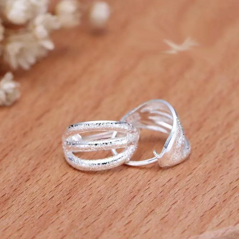 Stone Edge Poly Foot Silver 990 Sterling Silver Ear Cuff Unisex-4