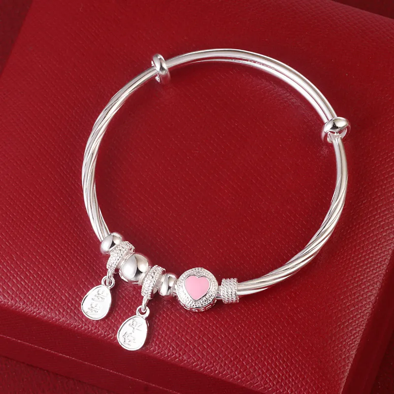 Stone Edge Poly 999 Fine Silver Sterling Silver Bracelets Kids'-1