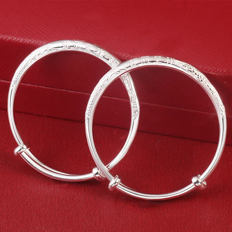 Stone Edge Poly 999 Fine Silver Sterling Silver Bracelets Unisex-2