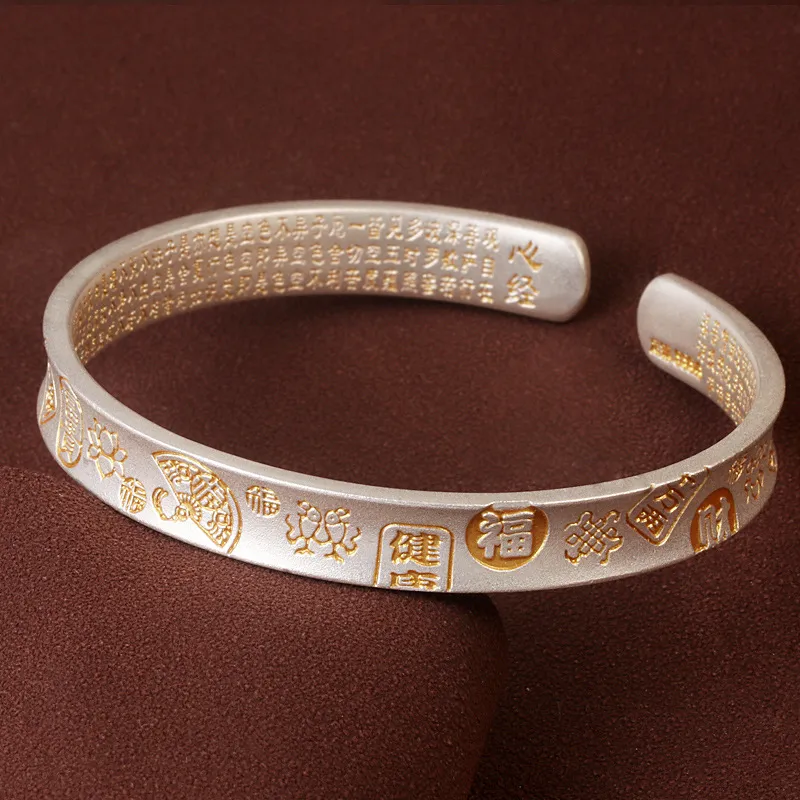 Stone Edge Poly 999 Fine Silver Bangles Unisex-5