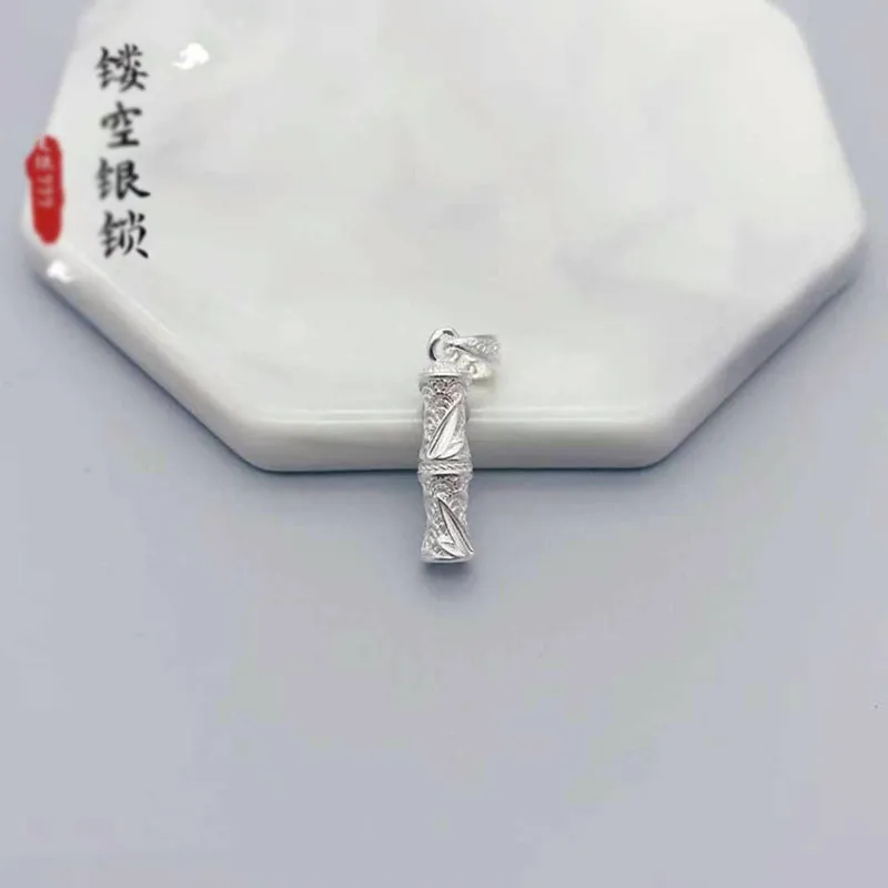 Stone Edge Poly 999 Fine Silver Pendants Unisex-1