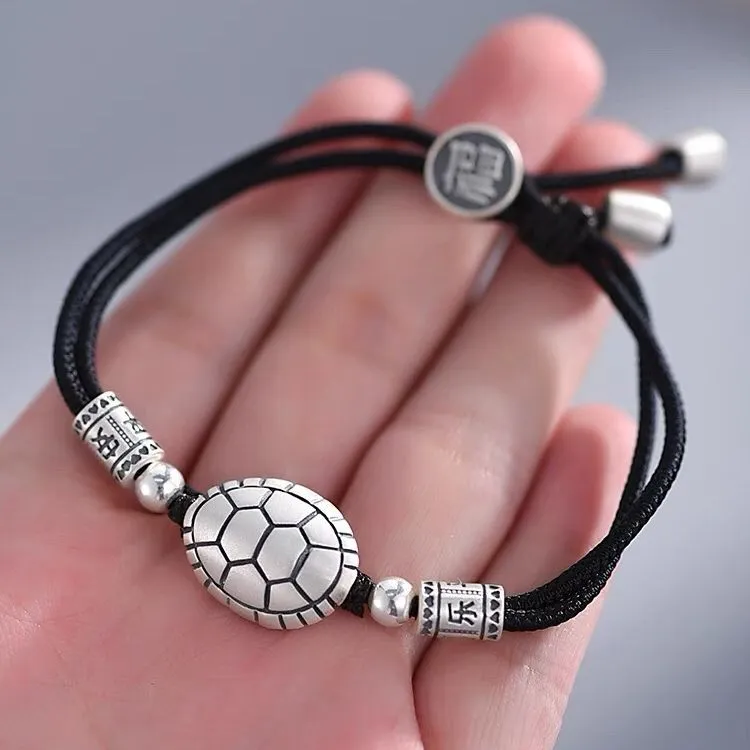 Stone Edge Poly 999 Fine Silver Pure Silver Bracelets Unisex-3