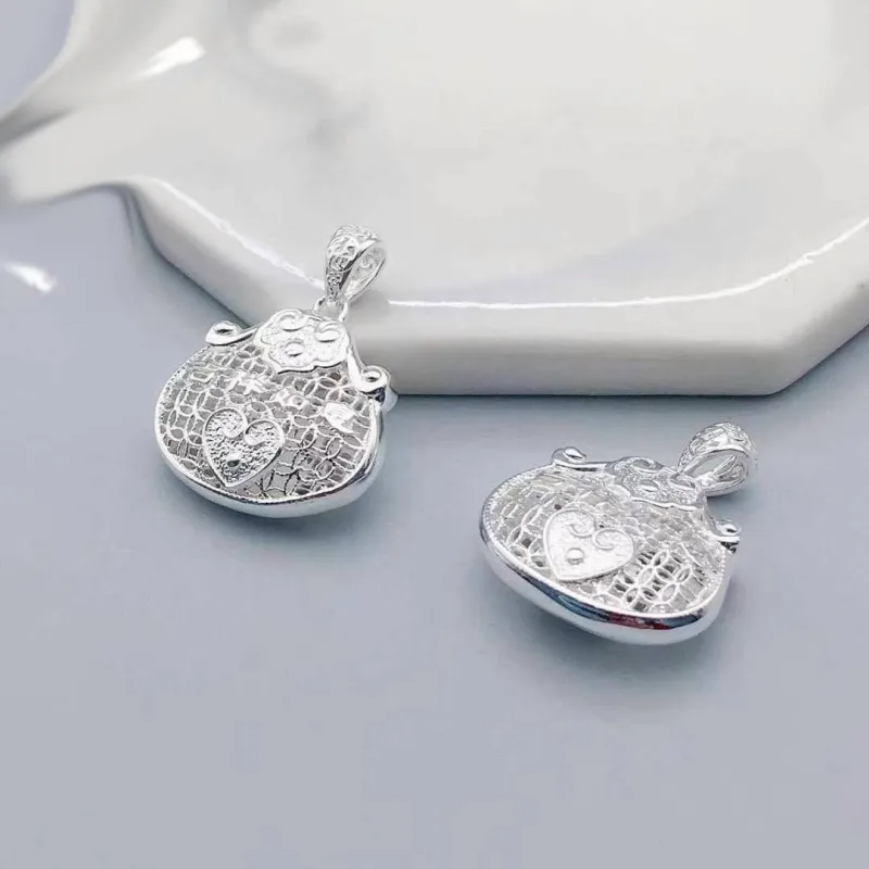 Stone Edge Poly 999 Fine Silver Pendants Unisex-2