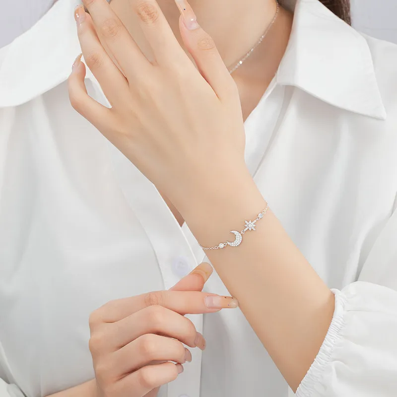 Stone Edge Poly 925 Sterling Silver Bracelets Women's-1
