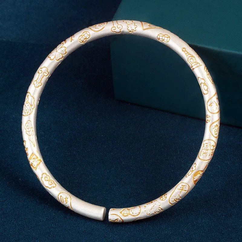 Stone Edge Poly 999 Fine Silver Sterling Silver Bracelets Unisex-1