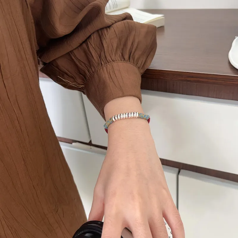 Stone Edge Poly 925 Sterling Silver Bracelets Women's-4