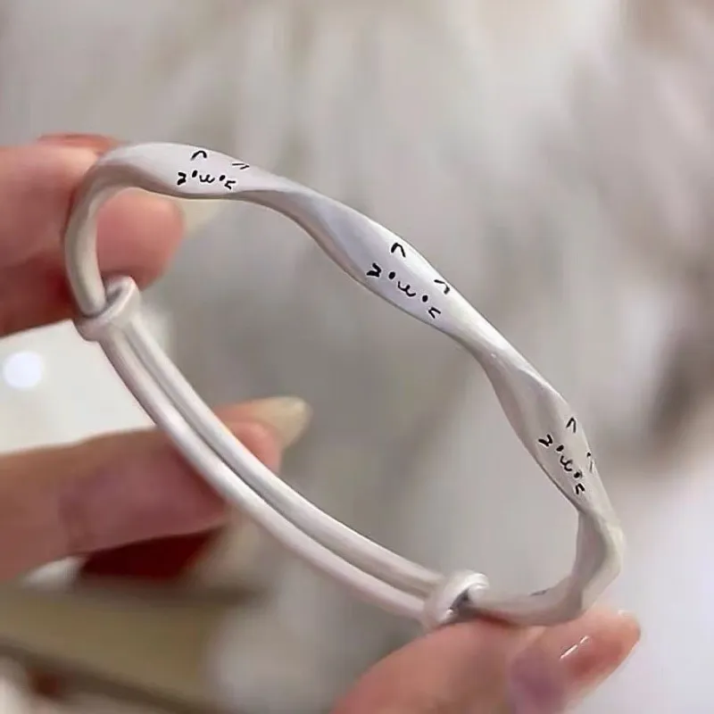 Stone Edge Poly 999 Fine Silver Bangles Unisex-2