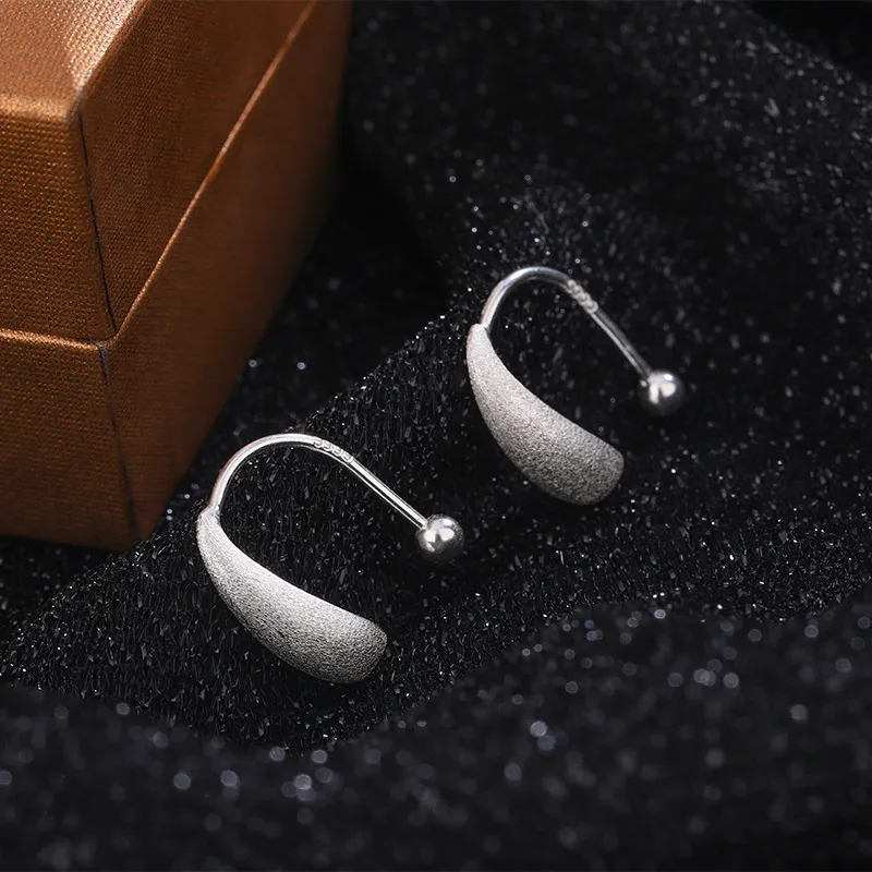 Stone Edge Poly 999 Fine Silver Sterling Silver Hoop Earrings Women's-1