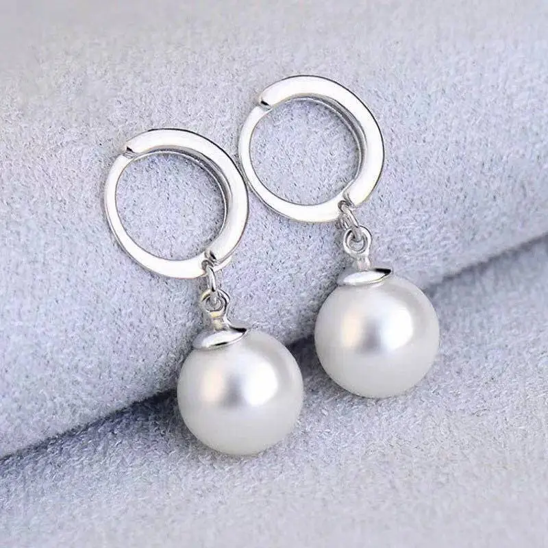 Stone Edge Poly 999 Fine Silver Sterling Silver Hoop Earrings Unisex-1