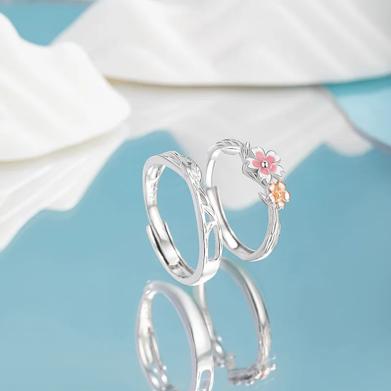 Stone Edge Poly 925 Sterling Silver Rings Unisex-2
