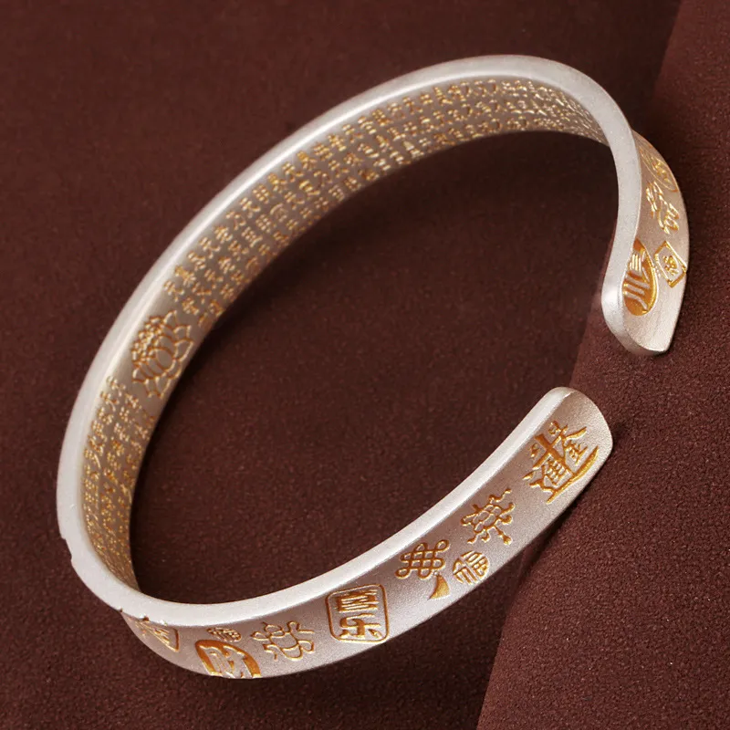 Stone Edge Poly 999 Fine Silver Bangles Unisex-3