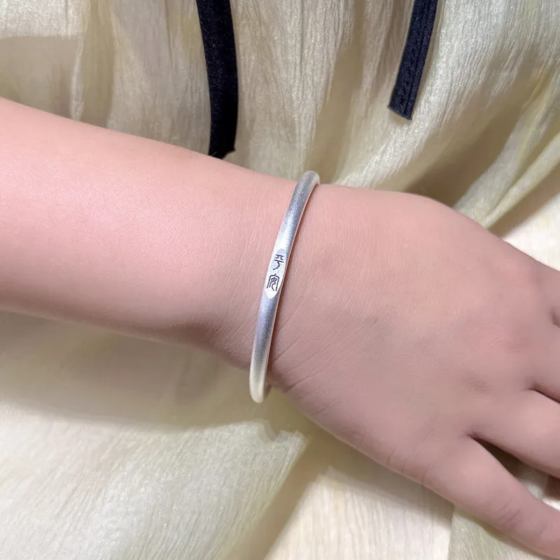Stone Edge Poly 999 Fine Silver Sterling Silver Bracelets Unisex-7